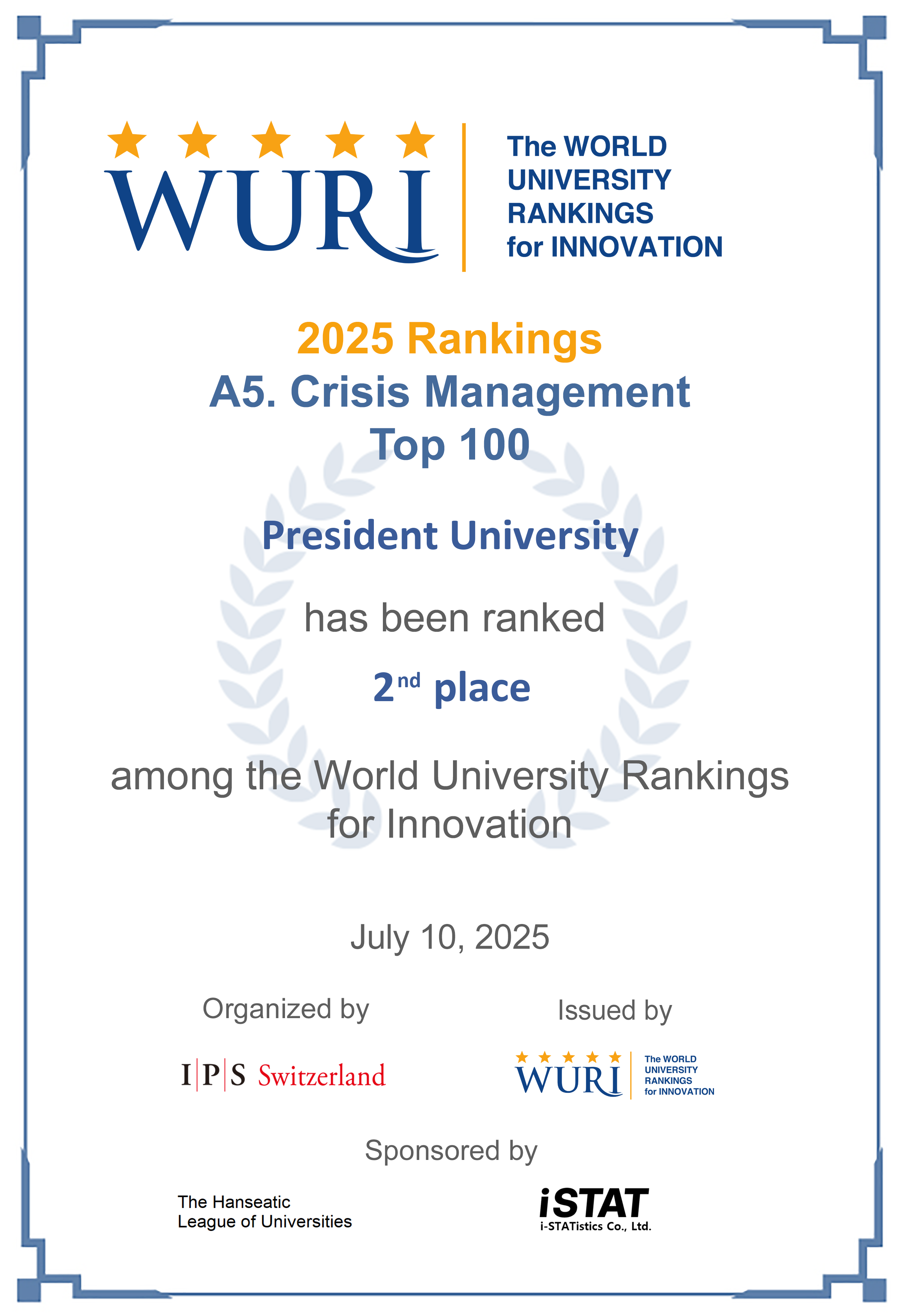 WURI 2025 Crisis Management